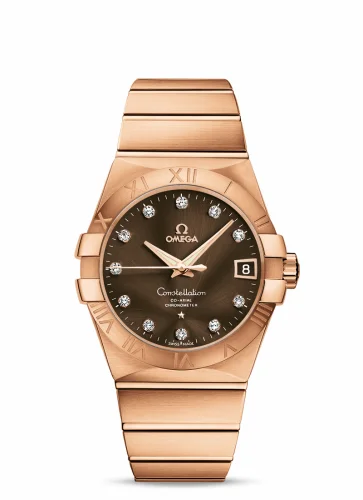 Omega Constellation Co-Axial 38 Red Gold / Brown 123.50.38.21.63.001 (12350382163001)